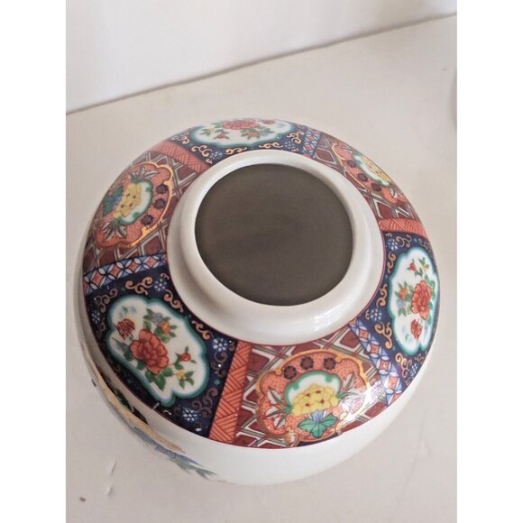 Miyako Japan Hand Painted Ginger Jar/Vase Imari Ware 5 1/2" - Picture 8 of 12